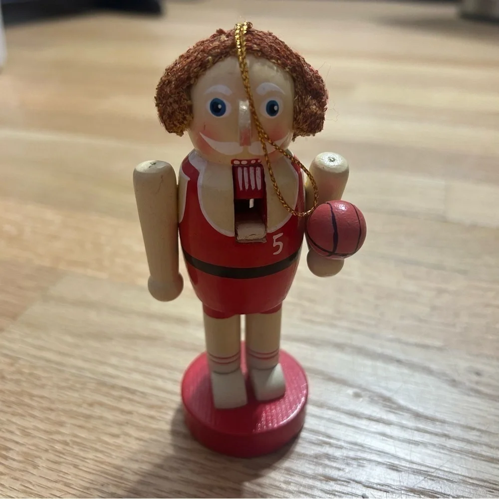 Vintage Basketball Nutcracker Christmas Ornament